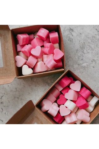 Luberka Candle Karışık Renkli Kalpli Kokulu Buhurdanlık Mum 40...