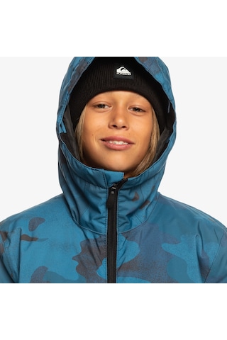 Quiksilver Mission Printed Youth Erkek Çocuk Mavi Snowboard Ceketi Bsm5