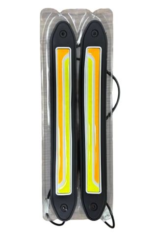 Gündüz Farı 12v Beyaz Elastik Cob Led Turuncu Sinyalli 26 Cm Kgn 0806053 Cob Led