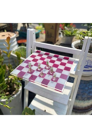 Epoksi Reçine Silikon Kalıp Üç Boyutlu Satranç Taşları Kalıbı Seti 16 Lı