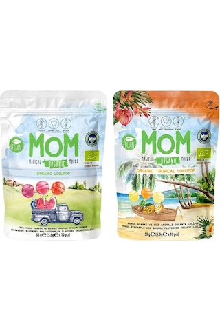 MOM Organik Lolipop Karışık Set Meyveli + Tropikal