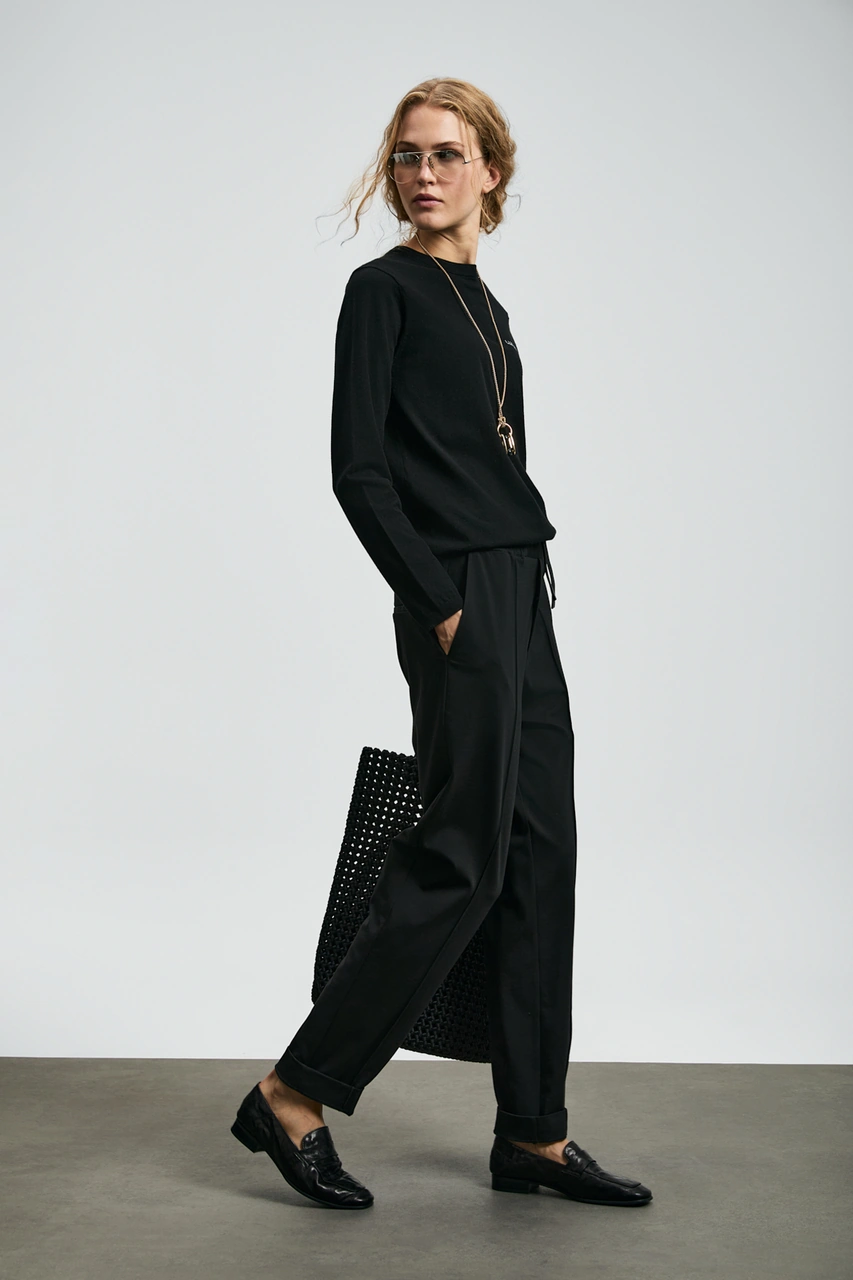 Lufian Adel Kadın Pantolon Siyah Siyah 122190032100100 Siyah