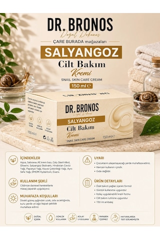 Dr. Bronos - Salyangoz Cilt Bakım Kremi 150 Ml