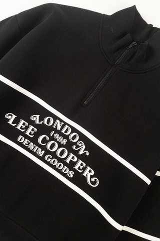 Lee Cooper Grace Kadın Dik Yaka Sweatshirt Siyah-20693 Siyah