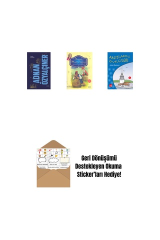 Adnan Özyalçıner - Toplu Öyküler Ciltli + Annemle Masal Okuyorum Ciltli + Anıtların Öyküleri + Okuma Sticker'ları