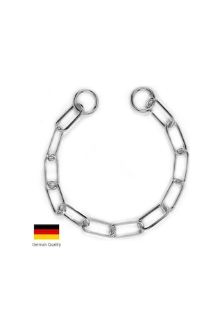 Köpek Boyun Tasması Uzun Halkalı Boğma Tasma 72 Cm Gri