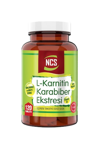 Ncs Karabiber Extreli L-Karnitin 120 Tablet L Carnitine