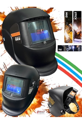 Ayarlı Otomatik Kararan Kaynak Kafa Maskesi Colormatik+eldiven Hediyeli