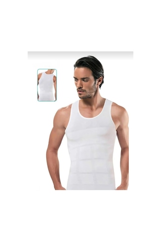 Erdem 650 Erkek Seamless Korse Atlet 2 Adet Beyaz