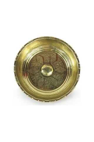 Sarı Bakır Hamam Tası Gold