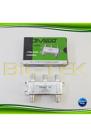 Divisat 1 Giriş 4 Çıkış 1/4 Splitter 5-2400