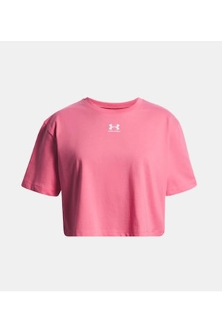Under Armour Ua Rival Ss Kısa Crop Kız Çocuk Tişört 1389755 1389755 672 672