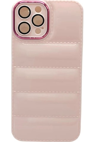 Pointtech Apple Uyumlu iPhone 11 Pro Puffer Silikon Kılıf Kamera Koruma Lens Korumalı Parlak Telefon Kılıfı