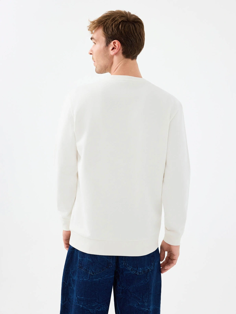 Loft Regular Fit Beyaz Erkek Sweatshirt Lf2041537 Beyaz