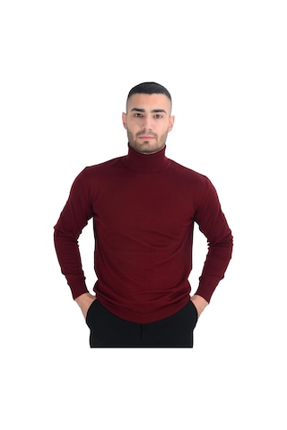 Cengiz İnler Tam Balıkçı Yaka Yünlü Erkek Triko Kazak