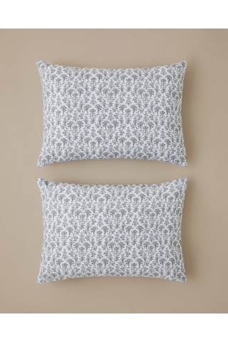English Home Fiore Kolay Ütülenir 2'li Yastık Kılıfı 50x70 Cm Mor