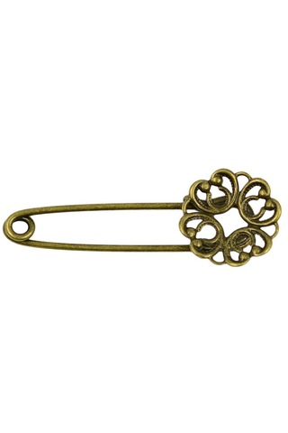 Homyl 10 Adet Boş Telkari Çiçek Bankası Dıy Başörtüsü Antik Bronz