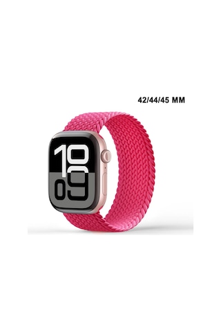 Apple Watch Uyumlu 1/2/3/4/5/6/se/7/8/9seri 42/44/45/49mm Solo Loop Kordon Kayış Silikon Lbeden Mt94