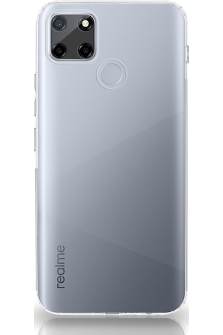 Realme C25s Kılıf Kamera Korumalı Tıpalı Şeffaf Silikon Kapak