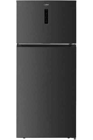 Uğur UES 528 D2K NF Siyah DGT R66 528 LT No-Frost Çift Kapılı Buzdolabı