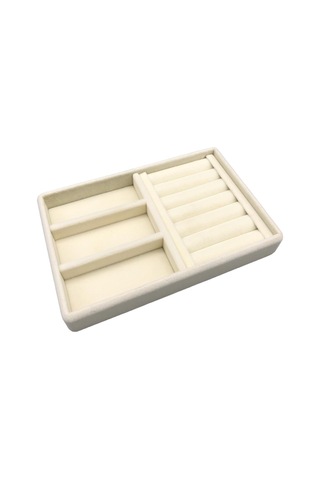 Yerli Üretim Süet Kumaş Krem Renk 22 Cm / 14 Cm Çekmece İçi