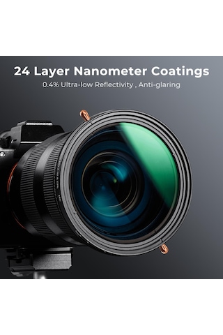 K&f Concept 82mm 2 İn 1 Cpl - Nd2-nd32 1-5 Stop Variable / Nano-d Serisi