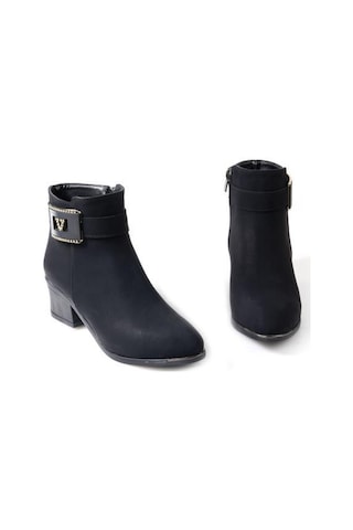 Papuçcity Blnr 03034 Kadın 4,5 Cm Topuklu Bot 001