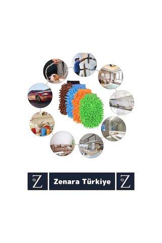 Yumuşak Oto Araç İç Dış Elektronik Otomobil Detay Esnek Mikrofiber Yıkama Temizleme Eldiveni