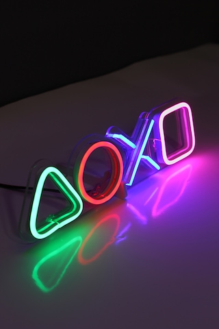Playstation Neon Led / Gece Lambası / Game Dekoratif Lamba / Işıklı Ps / Play Station Ambians Işığı Renkli