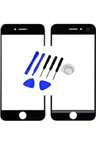 Apple Uyumlu iPhone 7 Plus Ocalı Ön Cam Dokunmatik Lens Ve Tamir Seti