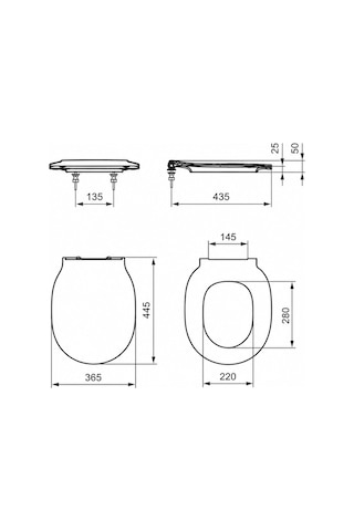 Ideal Connect Air Klozet Kapağı-beyaz -thin-yavaş