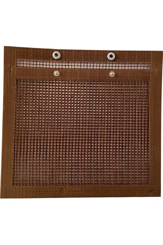 30x24cm Fiberglas Barbekü Izgara Torbaları Örgü Kese Isıya Dayanıklı Barbekü Et Sebze Izgara Torbası Bpa İçermez, Fda Sertifikalı Değil - Kahverengi