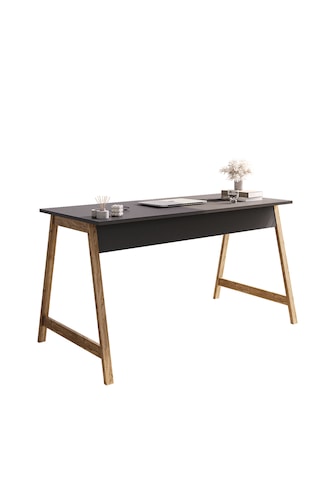 Lagomood Denge Çalışma Masası 120 Cm Antrasit Ceviz Antrasit - Ceviz