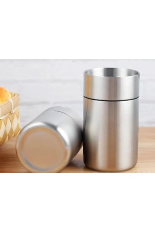 Dekoratif Paslanmaz Çelik Küllük Ev Ofis Oto H 9 CM