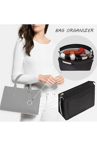 Fochsia Siyah 3 Boyutlu Çok Cepli Naylon Saklama Çantası Fermuarlı İç Astarlı El Çantası Omuz Çantası Sırt Çantası İçin Gümüş Eskitme