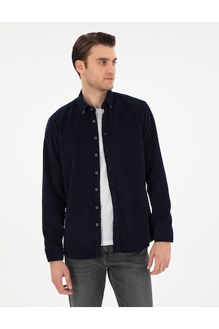 Pierre Cardin Erkek Lacivert Gömlek Desenli 50292347-vr033 Lacivert