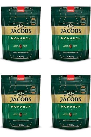 Jacobs Monarch Gold Ekonomik Paket 100 Gr X 4 Adet Çözünebilir
