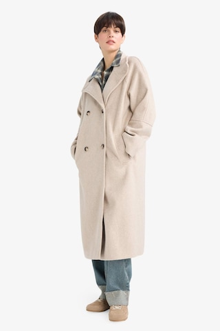 Defacto Relax Fit Düğmeli Uzun Kaşe Kaban F5547ax25wnbg501 Bej-bg501