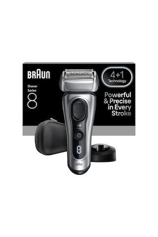Braun Series 8 Elektrikli Tıraş Makinesi, Islak Ve Kuru, Şarj Standı, 8617s 1 Saat
