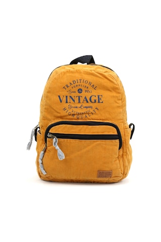 Old Cotton 5055 Turuncu Vintage Sırt Okul Seyahat Çantası Turuncu