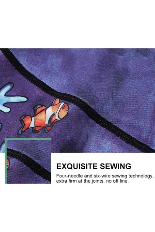 Paıyıge Kadın Baskılı Deniz Altı Hk53 Yoga Pantolonu