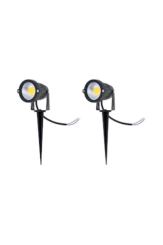 Reedark 2 Adet 5w 12v Ip65 Led Bahçe Işığı - Dış Mekan Peyzaj Spotlights, Sıcak Beyaz, Ac/dc Uyumlu