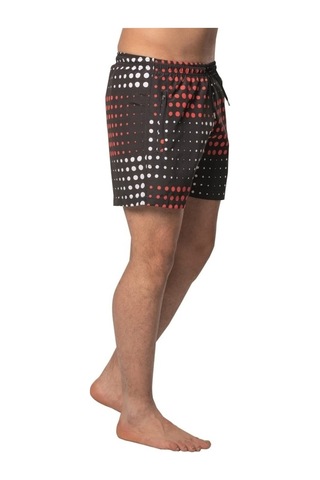 Crozwise Yuvarlak Desenli - Erkek Antrasit Deniz Şortu - 3148-06 Antrasit