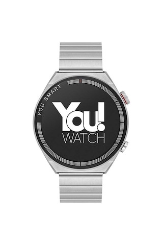 You Watch R13-AR137 You Smart Akıllı Saat + Kordon (Distribütör Garantili) Gümüş - Turuncu