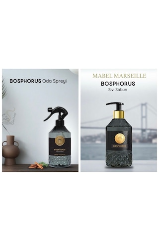 Mabel Marseille Bosphorus Oda Spreyi 500 Ml + Bosphorus Sıvı El Sabun 500 Ml Bosphorus
