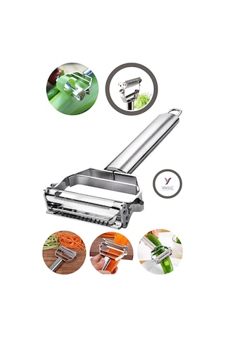 Yayke Paslanmaz Çelik Jülyen Soyacak Pratik Sebze Soyucu