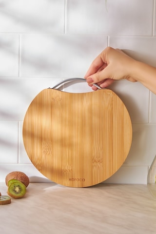 Karaca Owen Round Small Bambu Kesme Tahtası