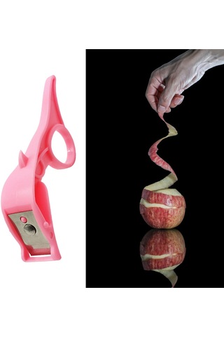 Homyl Portakal Narenciye Soyucu Taşınabilir Meyve Soyma Aracı Pembe