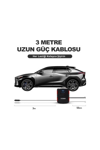 Kobb Kb200 12volt 150 Psı Ayarlanabilir Dijital Basınç Göstergeli