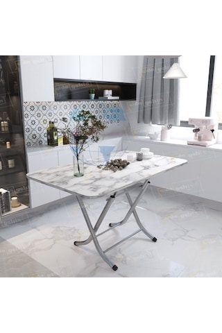 Dekoratif Katlanır Masa Mutfak Masası 70 120 Ahşap